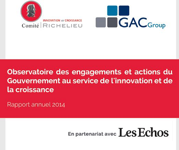 Rapport 2014 de l’Observatoire des actions du Gouvernement en faveur de l’innovation - GAC GROUP